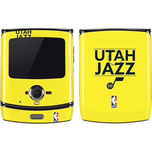 NBA Utah Jazz Standard - Yellow Motorola RAZR Skin