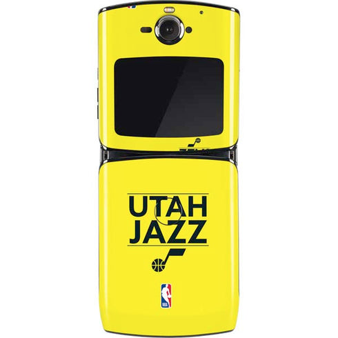 NBA Utah Jazz Standard - Yellow Motorola RAZR Skin