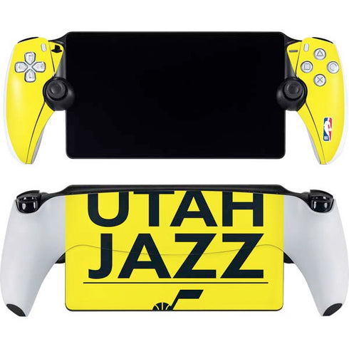 NBA Utah Jazz Standard - Yellow PlayStation Portal Remote Player Skin