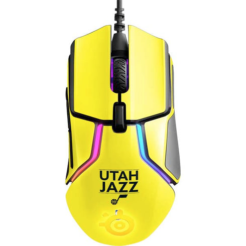 NBA Utah Jazz Standard - Yellow SteelSeries Rival 600 Gaming Mouse Skin