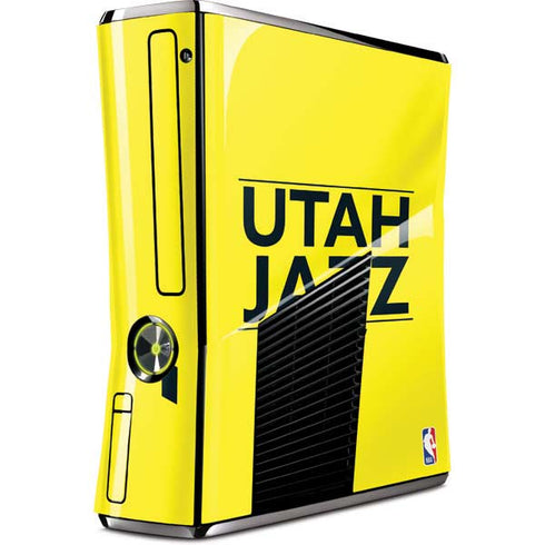 NBA Utah Jazz Standard - Yellow Xbox 360 Slim (2010) Skin
