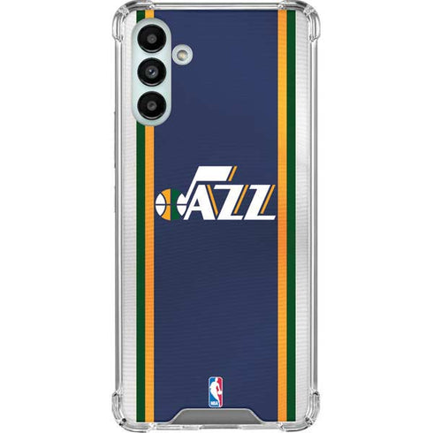 NBA Utah Jazz Team Jersey Galaxy A13 5G Clear Case