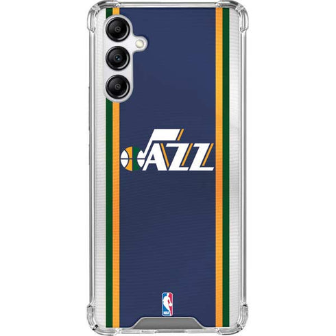 NBA Utah Jazz Team Jersey Galaxy A14 5G Clear Case