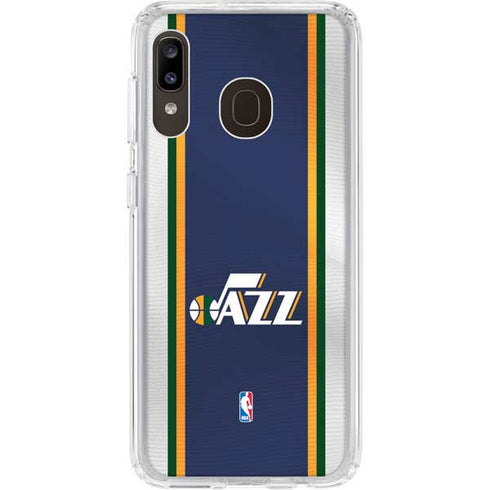 NBA Utah Jazz Team Jersey Galaxy A20 Clear Case