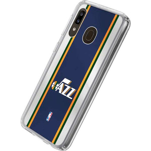 NBA Utah Jazz Team Jersey Galaxy A20 Clear Case