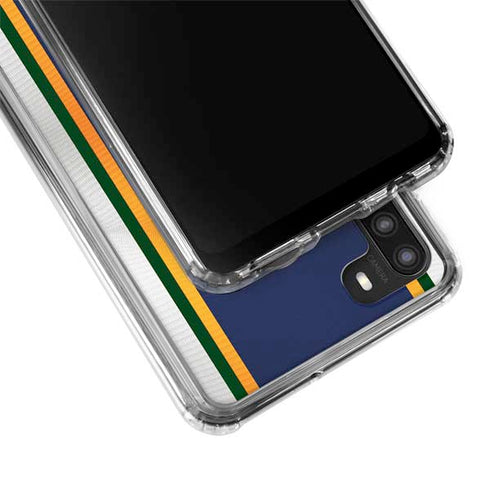 NBA Utah Jazz Team Jersey Galaxy A21 Clear Case