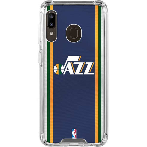 NBA Utah Jazz Team Jersey Galaxy A30 Clear Case