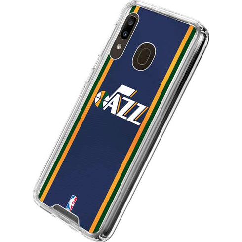 NBA Utah Jazz Team Jersey Galaxy A30 Clear Case