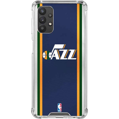 NBA Utah Jazz Team Jersey Galaxy A32 5G Clear Case