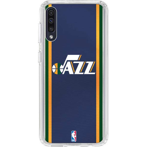 NBA Utah Jazz Team Jersey Galaxy A50 Clear Case