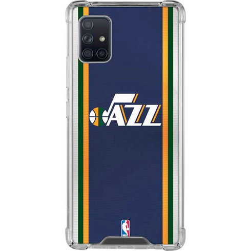 NBA Utah Jazz Team Jersey Galaxy A51 5G Clear Case