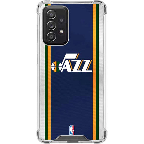 NBA Utah Jazz Team Jersey Galaxy A52 5G Clear Case