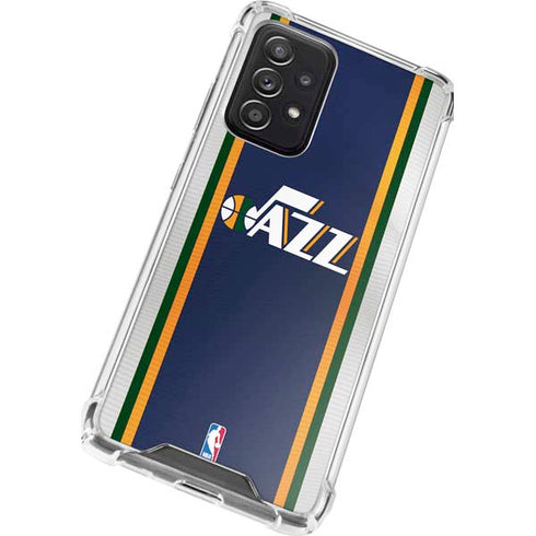 NBA Utah Jazz Team Jersey Galaxy A52 5G Clear Case