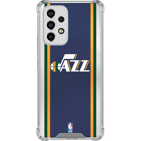 NBA Utah Jazz Team Jersey Galaxy A53 5G Clear Case