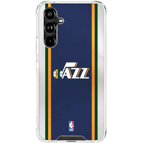 NBA Utah Jazz Team Jersey Galaxy A54 5G Clear Case