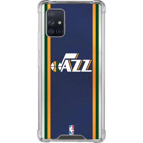 NBA Utah Jazz Team Jersey Galaxy A71 5G Clear Case
