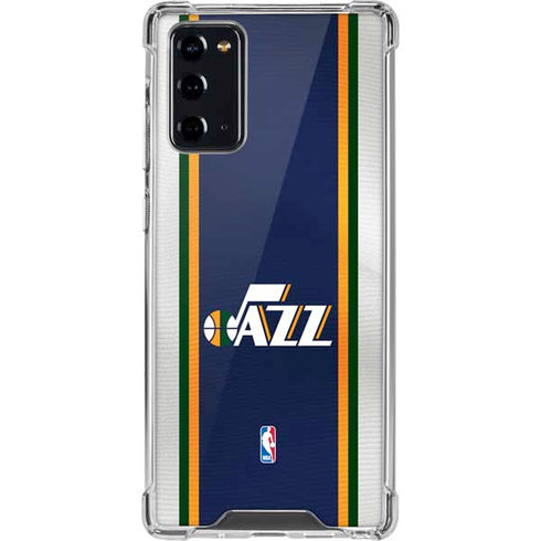 NBA Utah Jazz Team Jersey Galaxy Note20 5G Clear Case