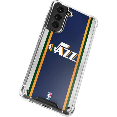 NBA Utah Jazz Team Jersey Galaxy S21 5G Clear Case