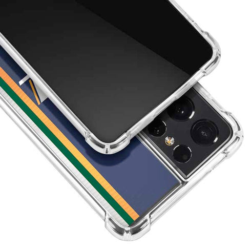 NBA Utah Jazz Team Jersey Galaxy S21 Ultra 5G Clear Case