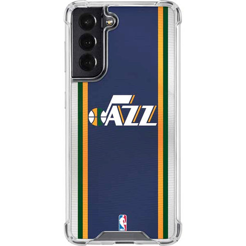 NBA Utah Jazz Team Jersey Galaxy S22 Clear Case