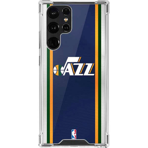 NBA Utah Jazz Team Jersey Galaxy S22 Ultra Clear Case