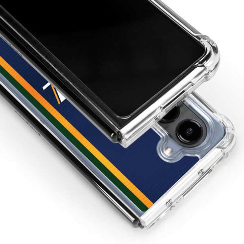 NBA Utah Jazz Team Jersey Galaxy Z Fold5 5G Clear Case