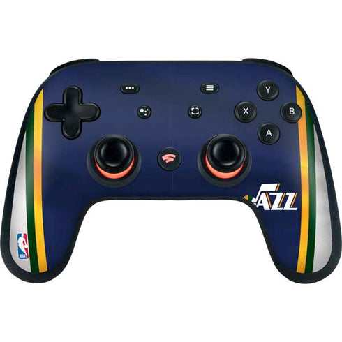 NBA Utah Jazz Team Jersey Google Stadia Controller Skin