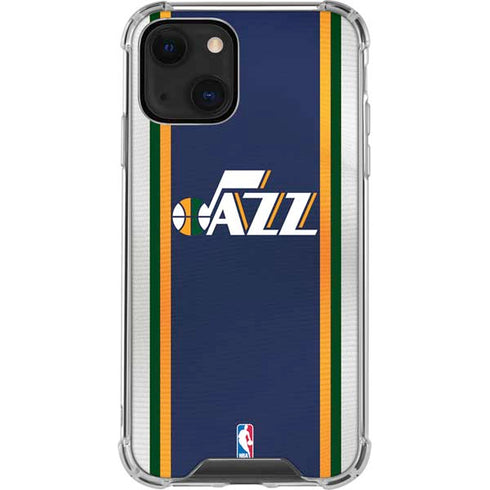 NBA Utah Jazz Team Jersey iPhone 15 Plus Clear Case