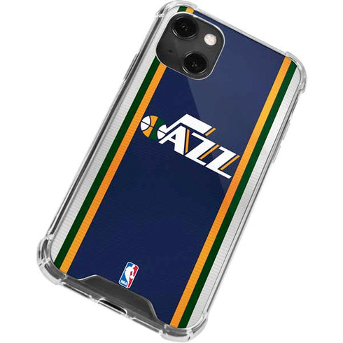NBA Utah Jazz Team Jersey iPhone 15 Plus Clear Case