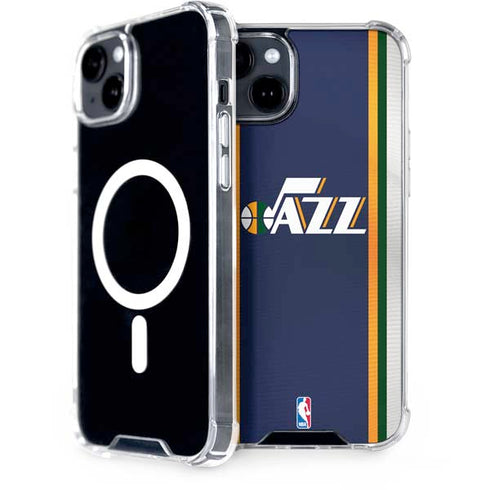 NBA Utah Jazz Team Jersey iPhone 15 Plus MagSafe Case