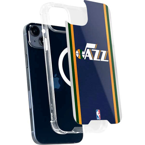 NBA Utah Jazz Team Jersey iPhone 15 Plus MagSafe Case