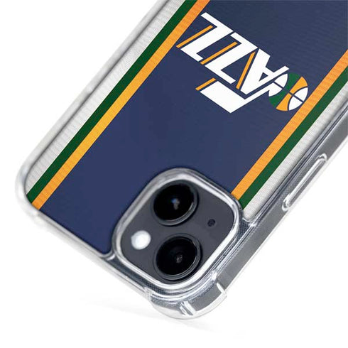 NBA Utah Jazz Team Jersey iPhone 15 Plus MagSafe Case