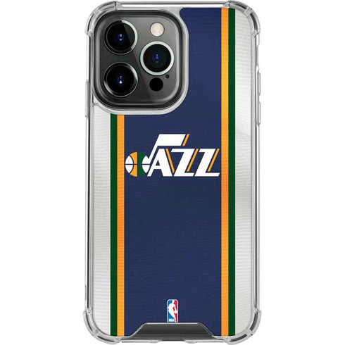 NBA Utah Jazz Team Jersey iPhone 14 Pro Clear Case