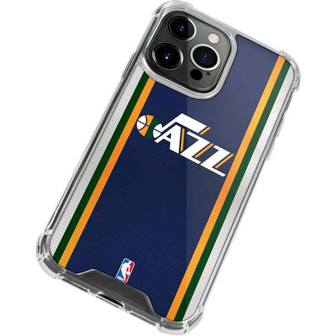 NBA Utah Jazz Team Jersey iPhone 14 Pro Clear Case