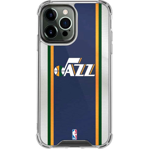NBA Utah Jazz Team Jersey iPhone 14 Pro Max Clear Case
