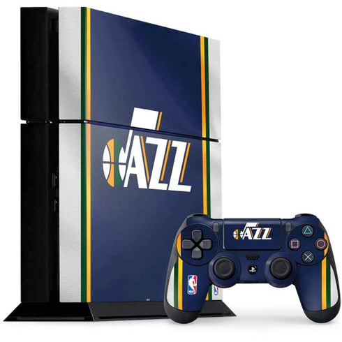 NBA Utah Jazz Team Jersey PS4 Console and Controller Bundle Skin