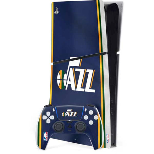NBA Utah Jazz Team Jersey PS5 Slim Digital Edition Console Skin