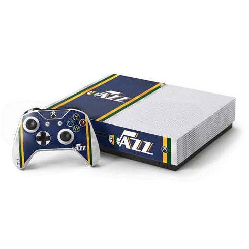 NBA Utah Jazz Team Jersey Xbox One S Console and Controller Bundle Skin