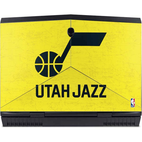 NBA Utah Jazz Yellow Texture Dell Alienware Skin