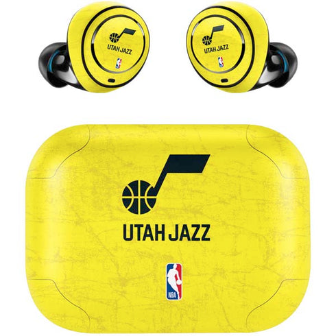 NBA Utah Jazz Yellow Texture Amazon Echo Buds Skin