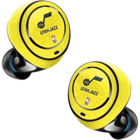 NBA Utah Jazz Yellow Texture Amazon Echo Buds Skin