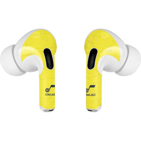NBA Utah Jazz Yellow Texture Apple AirPods Pro Skin
