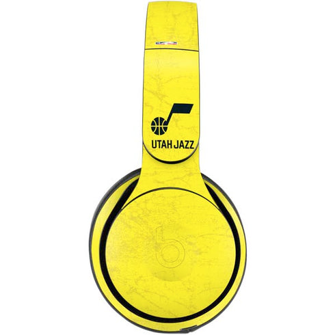 NBA Utah Jazz Yellow Texture Beats Solo Pro Skin