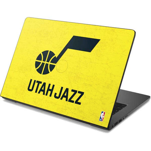 NBA Utah Jazz Yellow Texture Dell Chromebook Skin