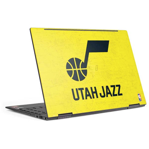 NBA Utah Jazz Yellow Texture HP Envy Skin