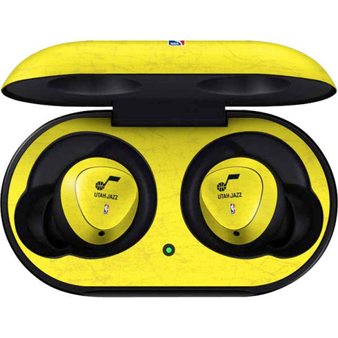 NBA Utah Jazz Yellow Texture Galaxy Buds Skin