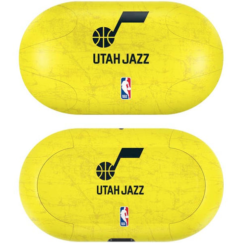 NBA Utah Jazz Yellow Texture Galaxy Buds Skin