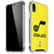 NBA Utah Jazz Yellow Texture iPhone XR Clear Case
