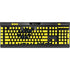NBA Utah Jazz Yellow Texture K95 RGB PLATINUM Mechanical Gaming Keyboard Skin