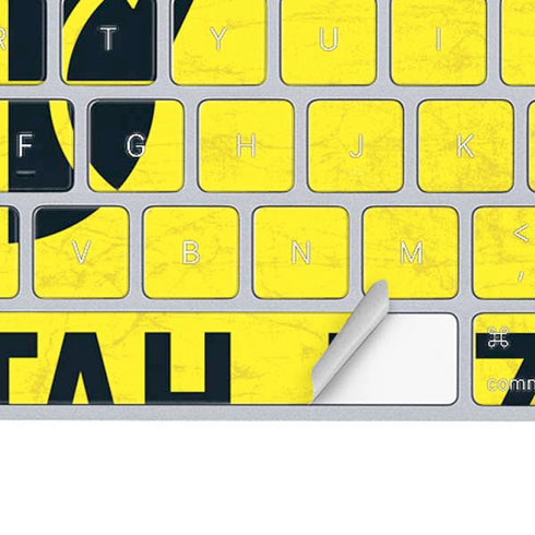 NBA Utah Jazz Yellow Texture Magic Keyboard Skin